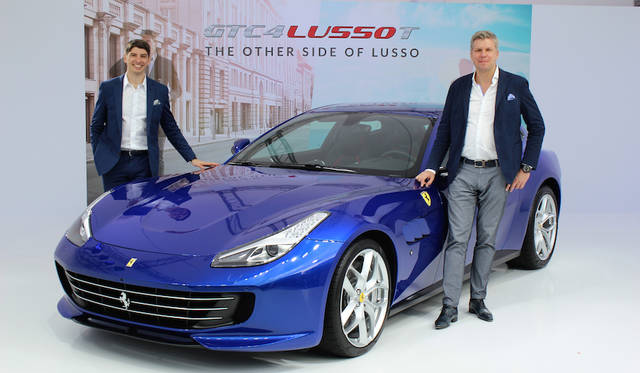 フェラーリ極東・中東エリア統括CEOのディーター・クネヒテル氏（右）とフェラーリ・ジャパン＆コリア 代表取締役社長 のリオ・デパオリ氏（左）