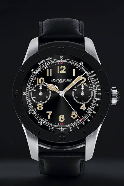 <strong>Montblanc Summit</strong><br /> 2017年5月発売予定<br /> <br /> バイカラーのSSケース（9万8000円～10万8000円）<br /> ※価格はすべて税別。選択するストラップによって価格が異なる。