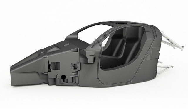 HWA社が開発したEF7専用のカーボン・モノコック。FIAレギュレーション並みの強度で前・横・後のインパクトから乗員を保護する。