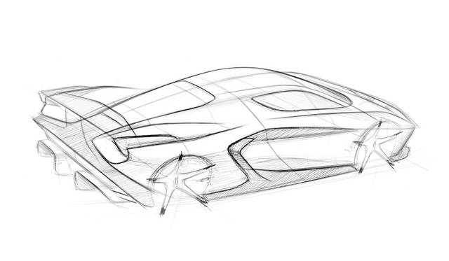 ピニンファリーナのスケッチから。実際のデザイン開発は2016年9月から開始。所要期間は約半年であった。