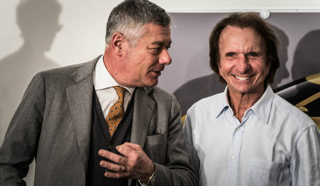 パオロ・ピニンファリーナ会長(左)とエマーソン・フィッティパルディ(右)。