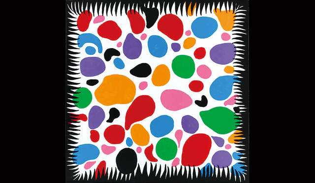 「わが永遠の魂」シリーズより《いまわしい戦争のあとでは幸福で心が一杯になるばかり》©YAYOI KUSAMA