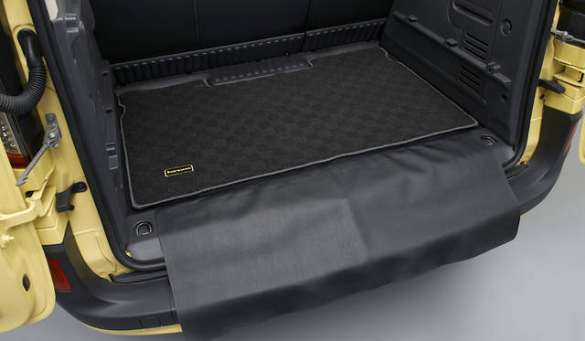 大容量のラゲッジスペースとラゲッジマット