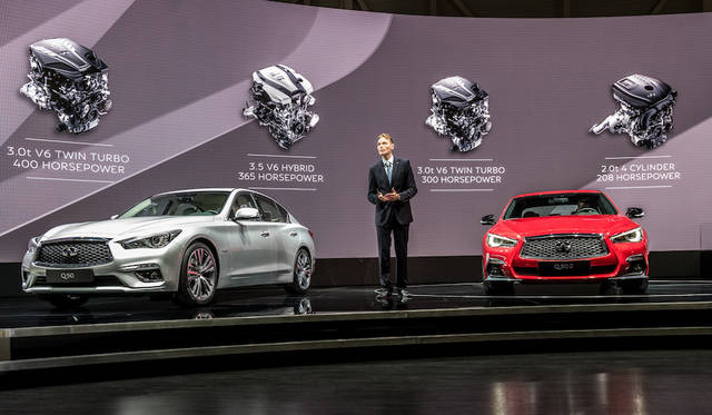 Infiniti Q50 Hybrid|インフィニティ Q50 ハイブリッド 045 (左)Q50 Hybrid (右)Q50S