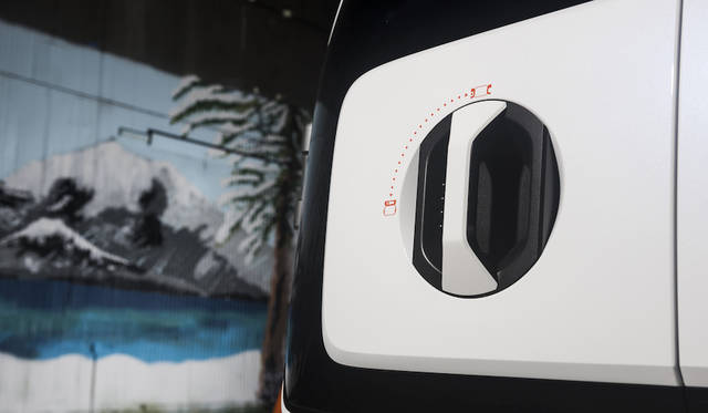 コックの操作で縦開きも横開きもできるバックドア