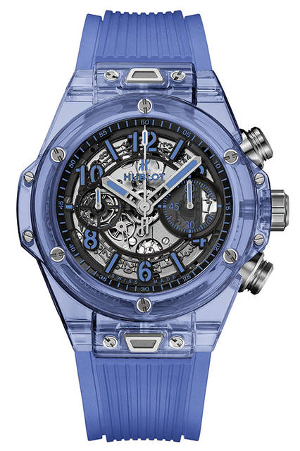 ビッグ・バン ウニコ ブルーサファイア892万円（税別予価）、7月発売予定。