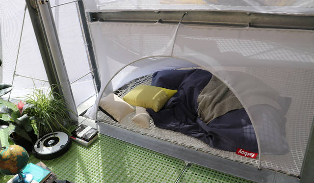 MINI Living Breatheで米のSO-ILによるエコ住宅ではこんな寝室が提案されている