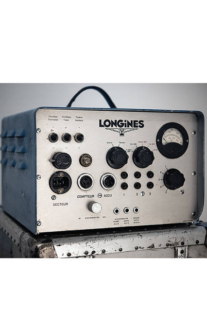ロンジンが1954年に完成させた、スポーツ計時のためのクオーツクロック。