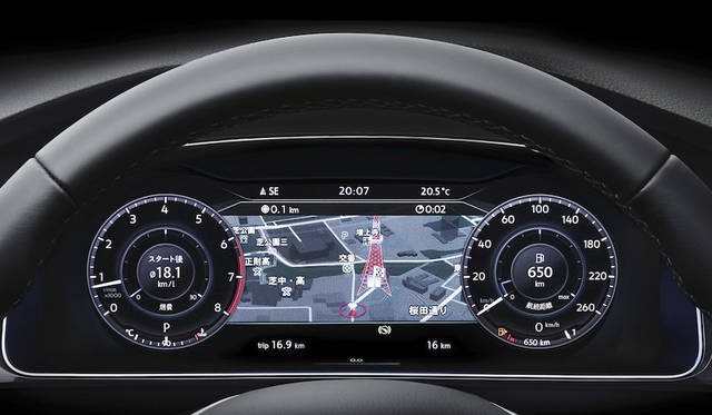 Volkswagen Golf TSI Highline|フォルクスワーゲン ゴルフ TSI ハイライン 030 デジタルメータークラスター“Active Info Display”イメージ※TSI Highlineにオプション設定 ※モニター画面はイメージです。