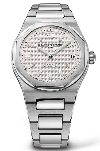 <strong>ロレアート 42mm</strong><br /> <br /> ムーブメント｜自動巻き（Cal.GP01800）<br /> ケース素材｜SS<br /> ケース径｜42mm<br /> ストラップ｜SSブレスレット<br /> ケースバック｜シースルー<br /> 防水｜10気圧<br /> 価格｜119万円（税別）