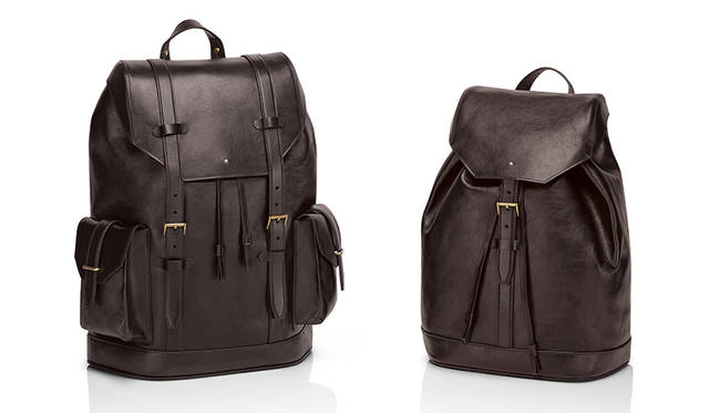 左／バックパックラージ19万5000円。右／バックパックスモール14万9000円。※税別