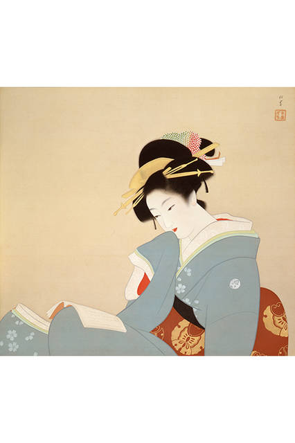 上村松園</br>『つれづれ』</br> 1941（昭和16）年</br> 絹本・彩色 </br>山種美術館