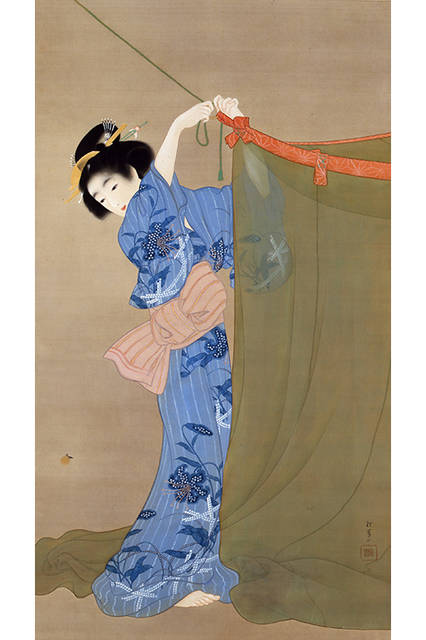 上村松園</br>『蛍』</br>1913（大正2）年</br>絹本・彩色</br>山種美術館