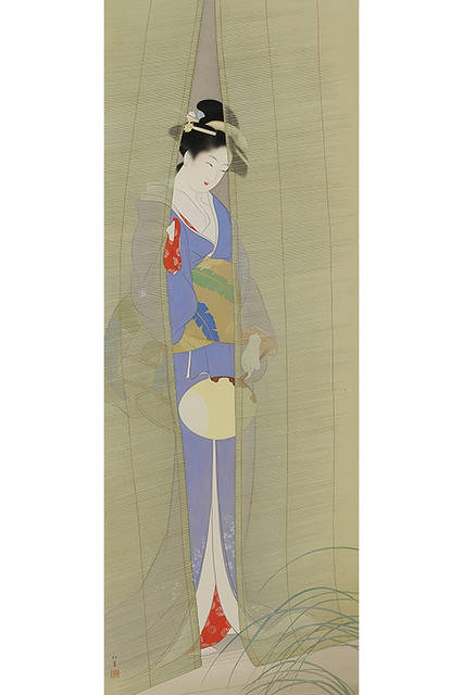 上村松園</br>『夕べ』 </br>1935（昭和10）年</br> 絹本・彩色 </br>山種美術館