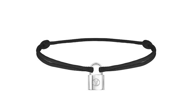 Bracelet Silver Lockit Cordon Black