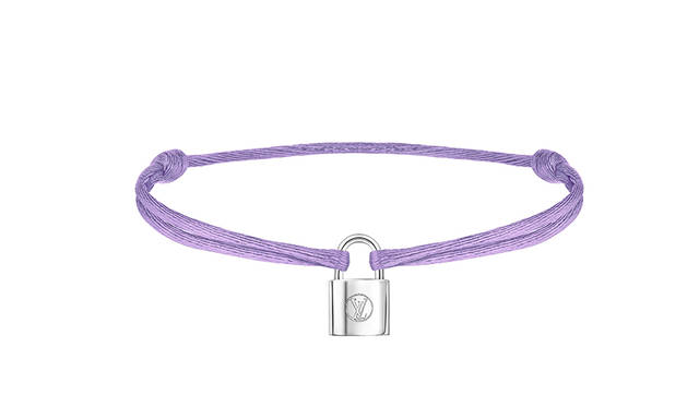 Bracelet Silver Lockit Cordon Purple