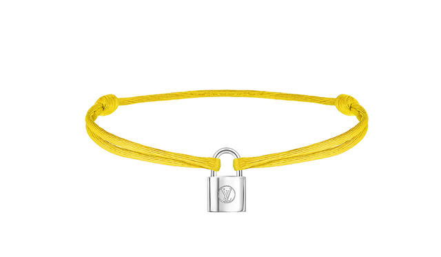 Bracelet Silver Lockit Cordon Yellow