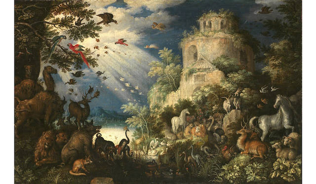 ルーラント・サーフェリー 《動物に音楽を奏でるオルフェウス》 1625 年、油彩・キャンヴァス、プラハ国立美術館、チェコ共和国 The National Gallery in Prague