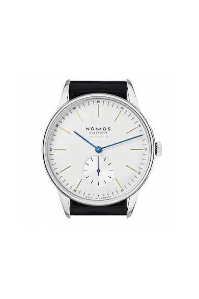 <strong>オリオン ネオマティック 39 ホワイト</strong><br><br>  Ref.｜OR130013GW239<br> ムーブメント｜自動巻き（DUW3001）<br> ケース素材｜SS<br> ケース径｜38.5mm<br> ストラップ素材｜シェルコードバン／ブラック<br> 文字盤｜ホワトシルバー<br> 防水｜5ATM<br> 価格｜44万円（税別）<br> 原産国｜ドイツ<br>