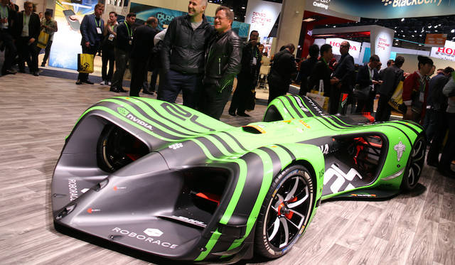 NVIDIA Jen-Hsun Huang (CEO: right) & Daniel Simon (Automotive Designer: left)