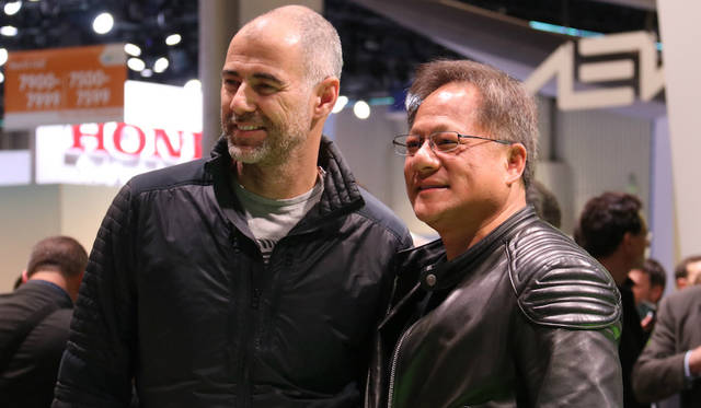 NVIDIA Jen-Hsun Huang (CEO: right) & Daniel Simon (Automotive Designer: left)