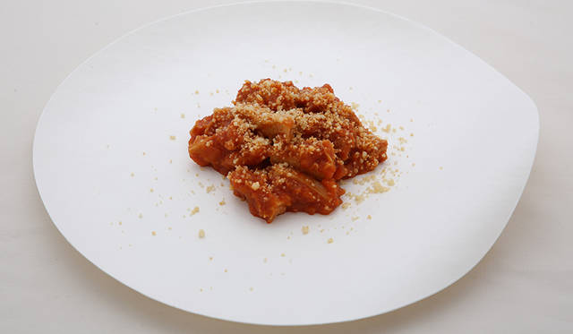 トリッパの煮込み 酒粕のチーズかけ