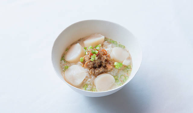 鮭とホタテのスープご飯