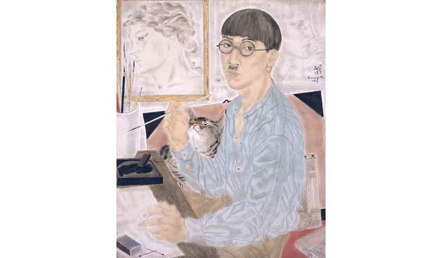 藤田嗣治　《自画像》 1929年 油彩・カンヴァス 東京国立近代美術館蔵 © Fondation Foujita / ADAGP, Paris & JASPAR, Tokyo, 2017 E2833