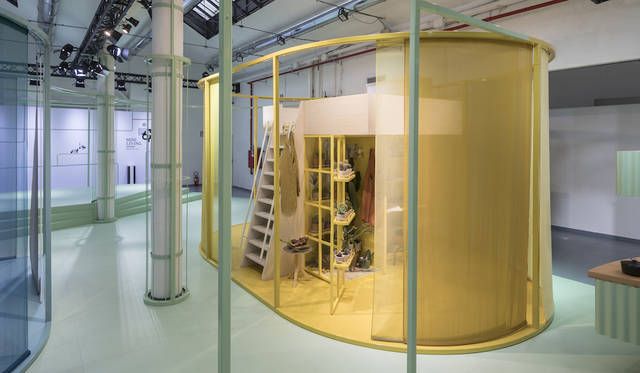 倉庫のなかにプライベートスペースを作るシェアスペースの提案