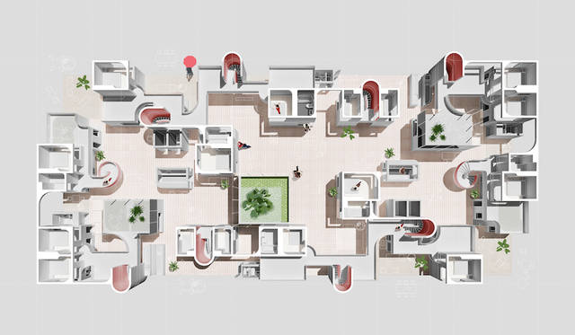 「CO-Living」はベトナムのコア・ヴュとインドネシアのウィルソン・ハーコーノによるユニット式の住宅システムで、「人々にCO-をインスパイアさせる」と作者の弁