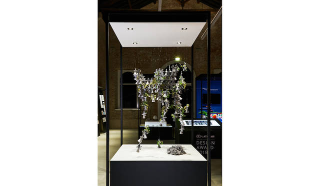 プロトタイプウィナーとなった横井絵里子氏の「Recycled Fiber Planter」は着られなくなった衣類の繊維から作った携行式プランター