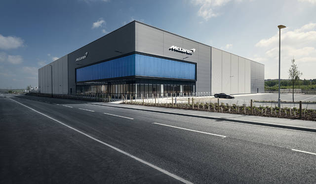 近日中にオープンするという、マクラーレンが5,000万ポンドを投資し建設するコンポジット センター（MCTC）