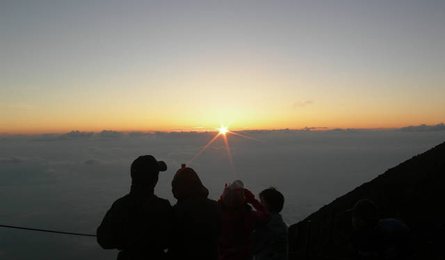 富士山ご来光。