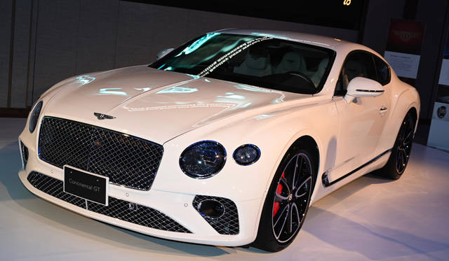 ベントレー100周年仕様の「コンチネンタルGT」も展示された