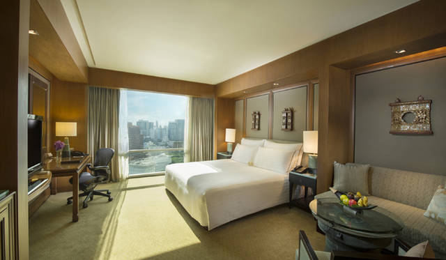 スイートルームは、建物のコーナーに位置し、眺望も申し分ない