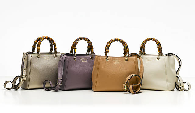 （左より）レザーハンドバッグ　各12万4200円（すべてグッチ／グッチ ジャパン）