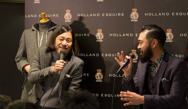 左はファッションディレクターの祐真朋樹さん。右は「muroffice Promotion Planning」の中室太輔さん