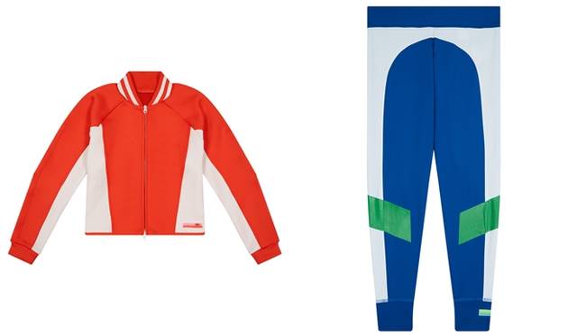 （左より）ボンバージャケット　1万2960円、7/8タイツ　6804円