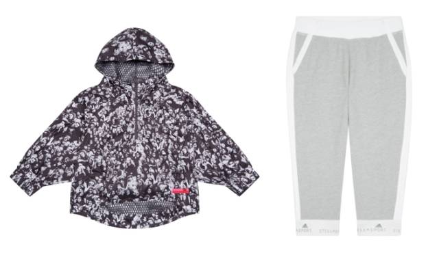 （左より）ウィンドグラフィックジャケット　1万6200円、3/4スウェットパンツ　6804円