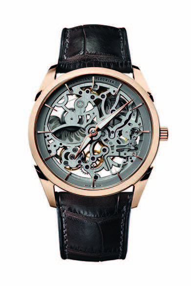 ムーブメントのプレートやブリッジにエッチングを施し、曲線的に美しく仕上げたモデルである。<br/><br/><strong>トンダ 1950 スケルトン</strong><br/>ケース｜18KRG<br/>直径｜39mm<br/>厚さ｜7.8mm<br/>ムーブメント｜自動巻き（Cal.PF705）<br/>ストラップ｜アリゲーター<br/>防水性｜30ｍ<br/>発売時期｜2015年春予定<br/>税込予価｜533万2500円<br/><br/>パルミジャーニ・フルリエ・ディストリビューション・ジャパン<br/>Tel.03-5413-5745<br/>http://www.parmigiani.ch/<br/>