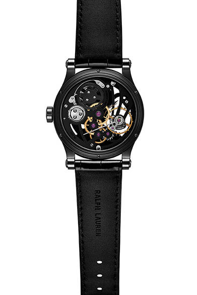 <strong>ラルフ ローレン スポーティング コレクション RLオートモーティブ スケルトン 45mm</strong></br>ケース｜ウッド（インド紫檀）ベゼル＋ショットブラスト加工ステンレススチール</br>直径｜44.8mm</br>厚さ｜11.2mm</br>ムーブメント｜手巻き（Cal.RL1967）</br>ストラップ｜アリゲーター</br>防水性｜5気圧</br>発売時期｜10月</br>税込予価｜340万2000円</br></br>ラルフ ローレン 表参道</br>Tel.03-6438-5800</br>http://www.ralphlaurenwatches.com<br/>