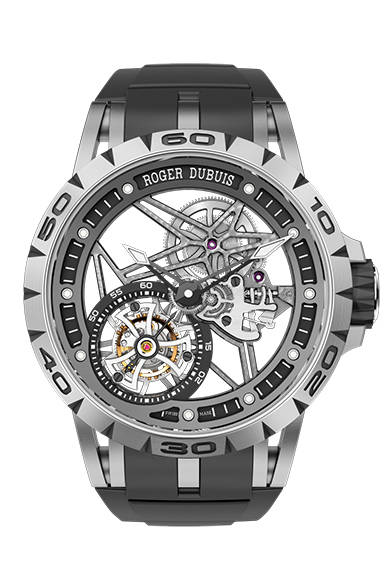 <strong>エクスカリバー オートマティック スケルトン</strong></br> ケース｜18Kローズゴールド</br> 直径｜42mm</br> 厚さ｜11.44mm</br> ムーブメント｜自動巻き（Cal.RD820SQ）</br> ストラップ｜アリゲーター</br> 防水性｜30ｍ</br> 発売時期｜今冬予定</br> 税抜予価｜956万8800円</br></br>  ロジェ・デュブイ</br> Tel. 03-3288-6640</br> http://www.rogerdubuis.com/<br/>