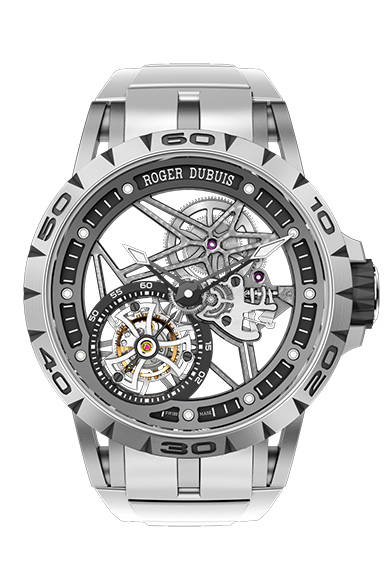 <strong>エクスカリバー オートマティック スケルトン</strong></br> ケース｜18Kローズゴールド</br> 直径｜42mm</br> 厚さ｜11.44mm</br> ムーブメント｜自動巻き（Cal.RD820SQ）</br> ストラップ｜アリゲーター</br> 防水性｜30ｍ</br> 発売時期｜今冬予定</br> 税抜予価｜956万8800円</br></br>  ロジェ・デュブイ</br> Tel. 03-3288-6640</br> http://www.rogerdubuis.com/<br/>