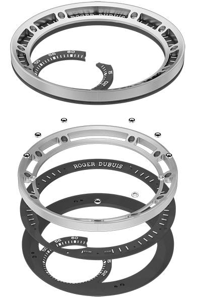 <strong>エクスカリバー オートマティック スケルトン</strong></br>防水性｜30ｍ</br>発売時期｜今冬予定</br></br>  ロジェ・デュブイ</br> Tel. 03-3288-6640</br> http://www.rogerdubuis.com/<br/>