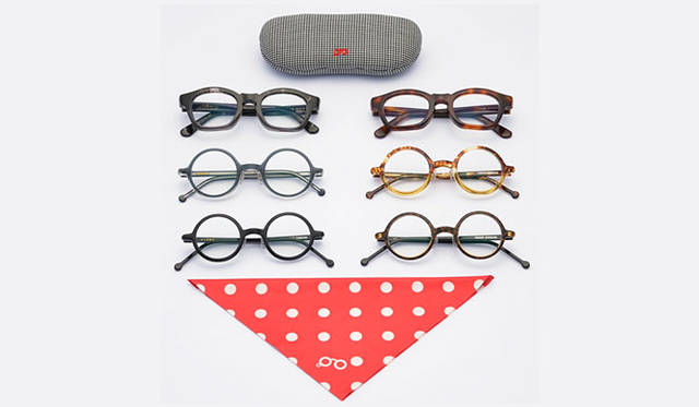 白山眼鏡店×TAKEO KIKUCHI「コラボレーション眼鏡」ROUND CLASSIC 各3万3480円（ブラック・ヒョウ）、ROUND AMPLE 各3万5640円（グレーキハク・スモークブラウン）、GLAM REC 各3万5640円（スモークブラック・キハバナ）（すべて1月23日（金）発売／TAKEO KIKUCHI限定店舗）