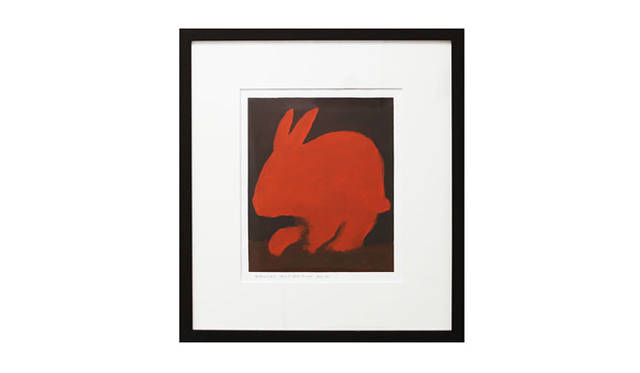 アートイベント「100 names small art collection ＠ arflex shop」<br /><strong>「うさぎ」藪　直樹</strong>　1967年福岡生まれ。福岡を拠点に各地で個展活動。壁画、 ライブペインティングをおこなうとともにインテリアや空間デザインを手がける。音楽、文学、映画など、活動の幅は広い