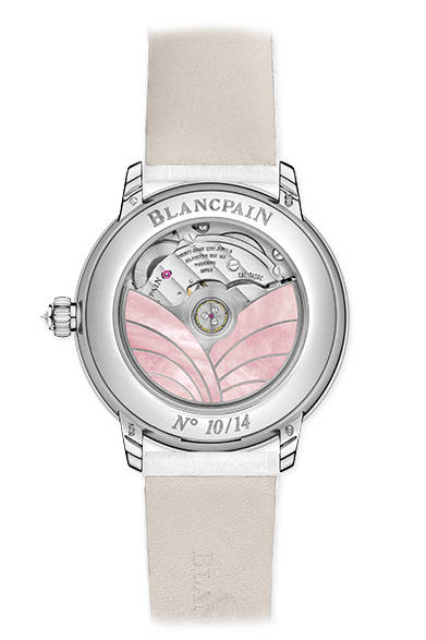 <strong>「セント バレンタイン 2015」レディスウォッチ<strong> <br>限定数｜世界14本限定 <br>価格｜470万円（税抜き）<br>ケース直径｜36.8mm<br><br>ブランパン ブティック銀座<br>Tel. 03-6254-7233