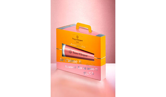 ローズラベル750mL 1本、メガフォン型アイスバケツ１つのセット<br />8000円（税抜）