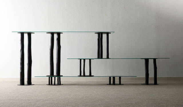 作品名｜Embodiment of Fractal、受賞者｜森田裕之（日本）、作品概要｜樹木が持つ、枝分かれの法則やパターンを支柱構造に応用した家具