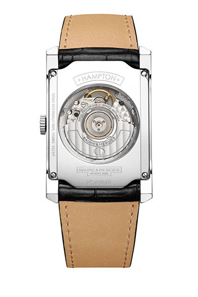 <strong>ハンプトン オートマティック</strong><br/>ケース｜ステンレススチール<br/>サイズ｜縦47×横31mm<br/>厚さ｜10mm<br/>ムーブメント｜自動巻（Cal.2892-A2ベース）<br/>機能｜日付表示<br/>ストラップ｜アリゲーター<br/>防水性｜5気圧<br/>発売時期｜4月予定<br/>税込予価｜29万1600円<br/><br/>ボーム＆メルシエ<br/>Tel. 03-3288-6335<br/>http://www.baume-et-mercier.jp/<br/>